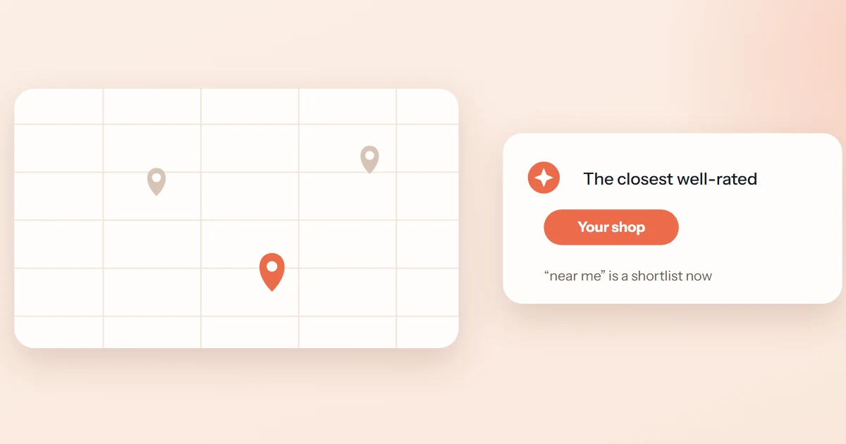 Cover image for “Local businesses and AI search: showing up in ‘near me’ answers”